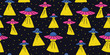 © tanya - Childish seamless pattern with hand drawn space