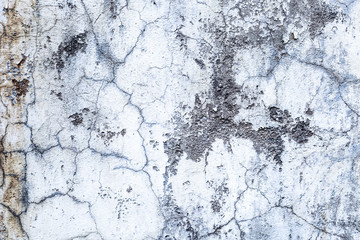 Wall Mural - vintage gray cracked wall.