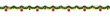 Christmas garland with lights. Seamless New Year tinsel with snow