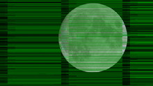Green Curtain Moon