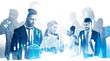 © ImageFlow - Diverse business team in city, forex graphs