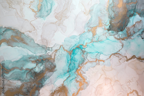 Photographie The picture is painted in alcohol ink