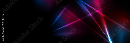 Fotomural Abstract blue red purple tech glowing neon lines background