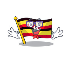 Canvas Print - Geek flag uganda in the mascot shape