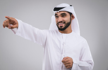 Arabic handsome man studio portraits