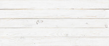 White Wood Texture Background, Wide Wooden Plank Panel Pattern