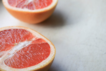 Wall Mural - Grapefruit is cut in half