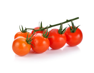 tomatoes on white background.