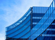 Modern Blue glass apartment and business building architecture Berlin