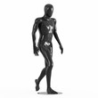 © jockermax3d - Black mannequin step forward. rendering on a white background