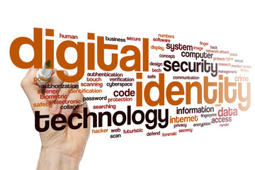 digital identity word cloud