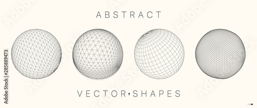 Fotografía Geometric shape for design. 3d technology style.