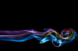 © holiday5554 - abstract colorful smoke on black background