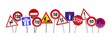 bannière panneaux de circulation