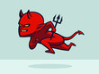 Cute Little Devil Running