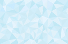 Geometric Blue Triangle Background. Triangular Polygonal Texture