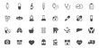 © Dmytro - medicine and healthcare vector icons large set isolated on white background. seasonal medical pharmacy comcept. healthcare flat icons for web, mobile and ui design.