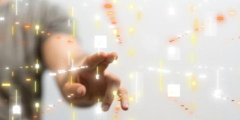 Touch screen technology. Future modern touch screen technology