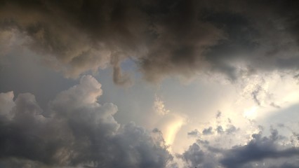 Clouds Right Before A Thunderstorm