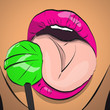 Sexy Lollipop Licking  tease Comic