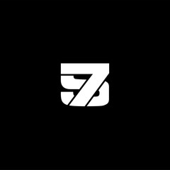 Poster - seven logo concept black and white