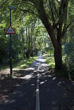 A Section Of Cycle Route 33 Which Links The Suburbs Of Worle And Uphill In Weston-super-Mare, UK.