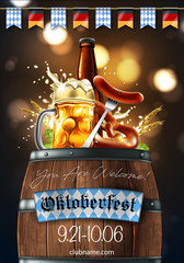 Advertising of the  traditional beer festival Oktoberfest