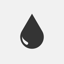 Water Drop Vector Icon Illustration Sign