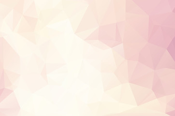 Wall Mural - Soft pink Low poly crystal background. Polygon design pattern. Soft pink Low poly vector illustration, low polygon background.