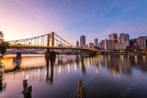 Sunrise from the Allegheny Landing Slika na platnu