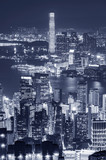 Fototapeta Nowy Jork - Skyline of Hong Kong city at night