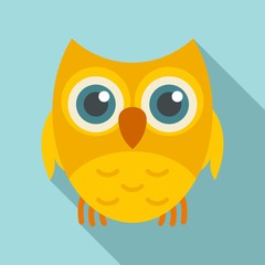 Wall Mural - adorable owl icon. flat illustration of adorable owl vector icon for web design