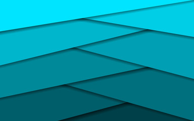 Wall Mural - abstract blue background. stripes with shadows, vector illustration.design for different backgrounds