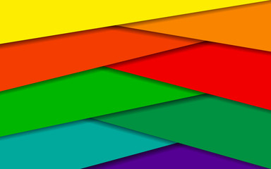 Wall Mural - abstract colourful background. stripes with shadows, vector illustration.design for different backgr
