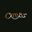 Logo Design for Omar (English-Arabic word in one design)