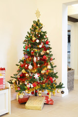 christmas tree decorated