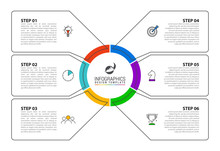 Infographic Design Template. Creative Concept With 6 Steps