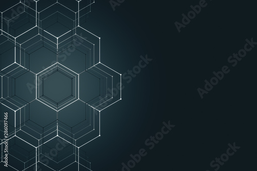 Abstract hexagonal background