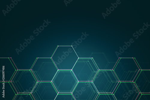 Creative hexagonal background