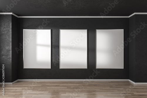 Modern interior with poster