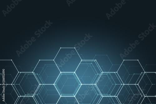 Abstract hexagonal texture