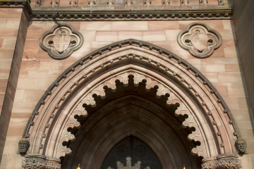 Canvas Print - Entrance of Cathedral Church; Hereford