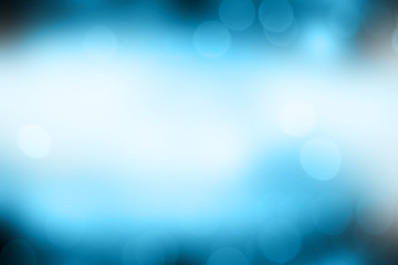 Wall Mural - Blurred light blue gradient bokeh abstract background