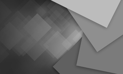 Wall Mural - Gray tone of squares pattern minimal background