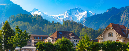 Fotomural Old City of Interlaken, Switzerland