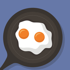 Sticker - breakfast cooking icons flat design