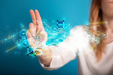 touch screen technology. future modern touch screen technology