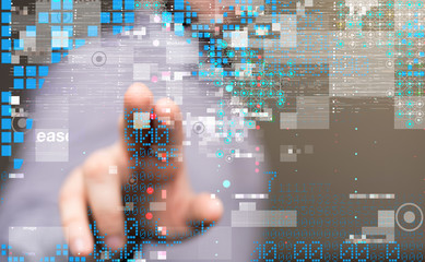 software, web development, programming concept. abstract programming