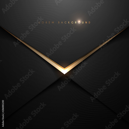 Cuadros en Lienzo Black and gold envelop background