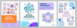 © IMG visuals icons - Social research brochure template layout. Sociology. Social poll, survey. Flyer, booklet, leaflet print design with linear illustrations. Vector page layouts, annual reports, advertising posters